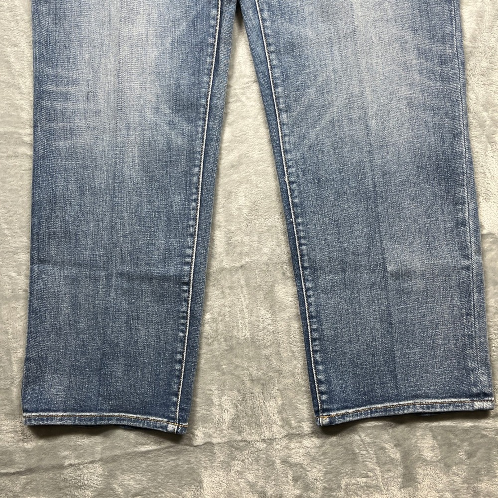 Chico's High Rise Straight Leg Crop Jeans Women Blue Stretch Denim 10R NWT - Picture 6 of 13